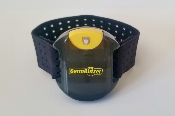 The GermBlitzer© Wristband Keeps Sanitizer on Hand